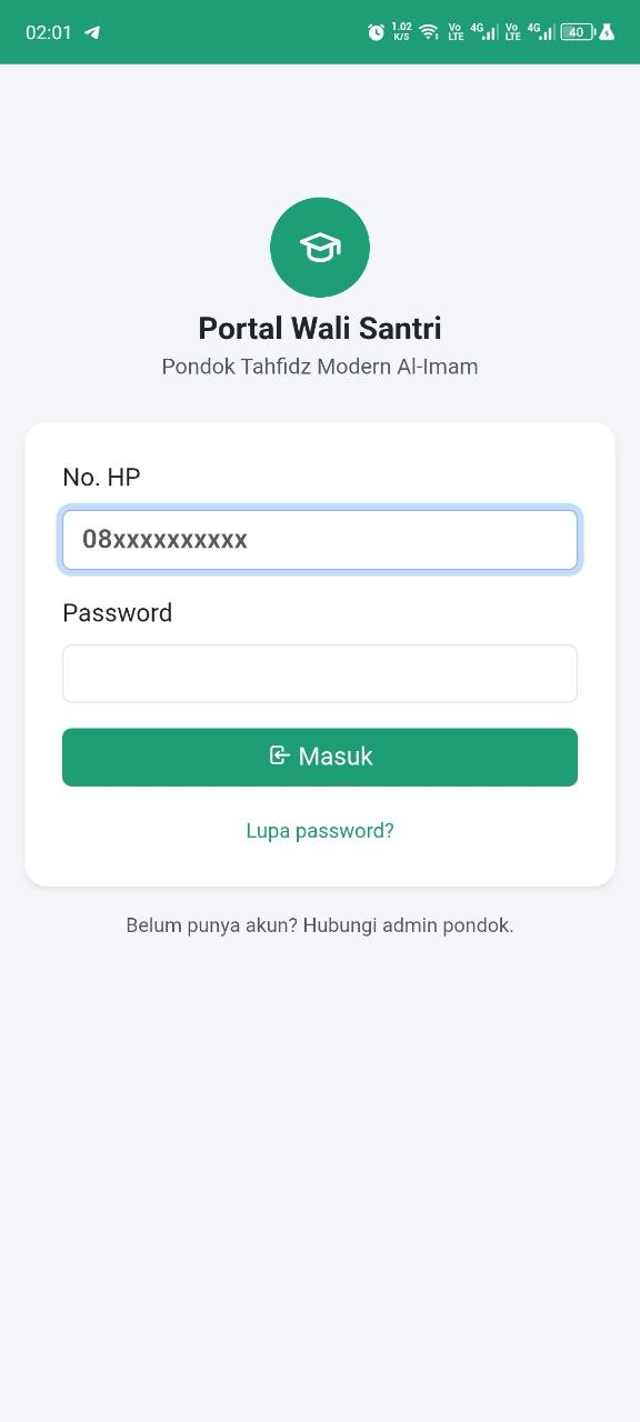 Form login wali